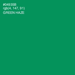 #04935B - Green Haze Color Image